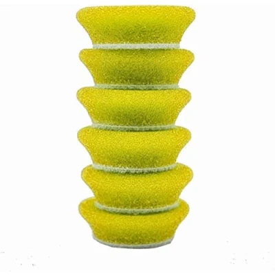 Image of RUPES Orbital Foam Polishing pad for Car Sanding, &amp; Waxing, Dual Action Polisher Pad, Cleaning Supplies Compounding (Yellow, 34/40mm, 6 pcs, Fine)