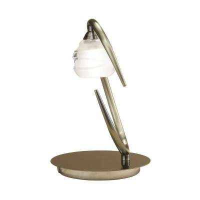 Image of Loop Table Lamp 1 Light G9 ECO, Antique Brass