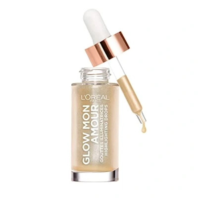 Image of L’Oreal Paris Highlighting Drops, Glow Mon Amour Sparkling Love, Natural and Luminous, Liquid Formula with Nourishing Coconut Oil