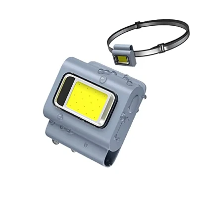 Image of Magnetic Cob Work Light,Pocket Mini LED Flashlight Torch (Grey)