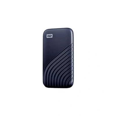 Image of WD 1TB My Passport Portable SSD, External NVMe Solid State Drive, USB C, up to 1050 MB/s, Works with PC, Xbox and Playstation, 2 meters drop resistance, Midnight Blue