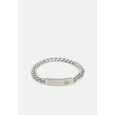 Image of Lacoste Baseline Bracelet silvercoloured, Men&#039;s, Size: One Size, Silver coloured