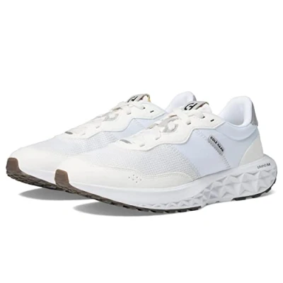 Image of Cole Haan Women&#039;s Zerogrand All Day Runner Sneaker, Optic White/Harbor Mist/Optic White, 6.5 UK