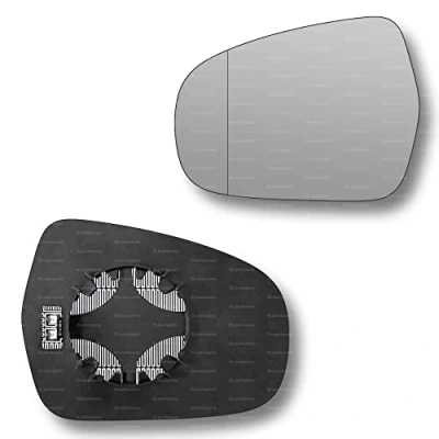 Image of Less4spares Replacement Wing Mirror Glass Left Compatible with Suzuki Vitara 2015 2020 CLIP ON Passnager Near Side N/S Heated Blind Spot