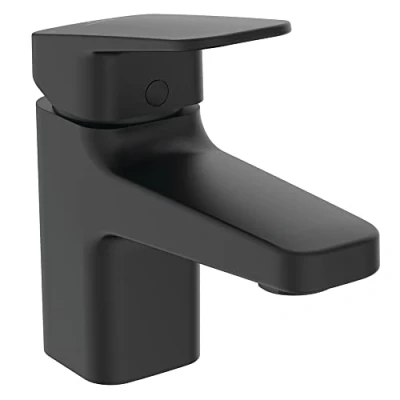Image of Ideal Standard Ceraplan Single Lever Mini Basin Mixer, BD208XG, Silk Black