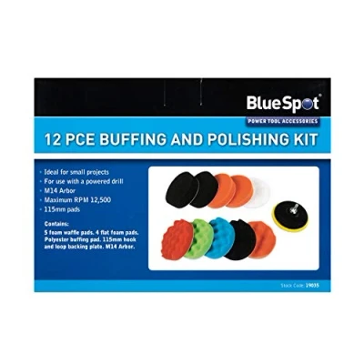 Image of Bluespot 19035 12pce Buffing and Polishing Kit