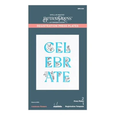 Image of Spellbinders Celebrate Flowers Press Plate, Metal