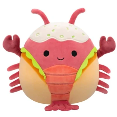 Image of Squishmallows 19cm Lorono the Lobster Roll Plush Toy