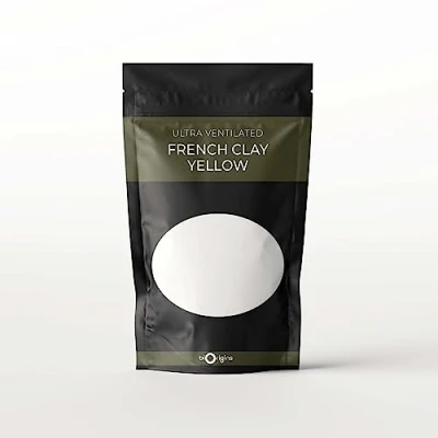 Image of Mystic Moments Yellow Ultra Ventilated French Natural Clay 500g Pure &amp; Vegan GMO Free