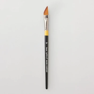 Image of Daler Rowney System3 Acrylic Brush, Synthetic Hair, Short Handle, Sword, 1/2in