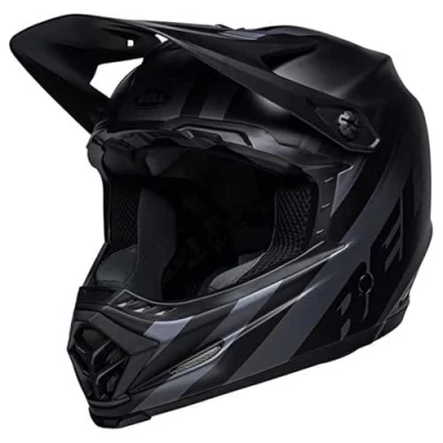Image of BELL Full 9 Fusion MIPS MTB Face Helmet 2022: Matte Black/Grey S 53 55cm