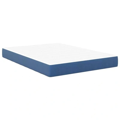Image of vidaXL Pocket Spring Bed Mattress Blue, Medium, 140x190x20 cm, Fabric