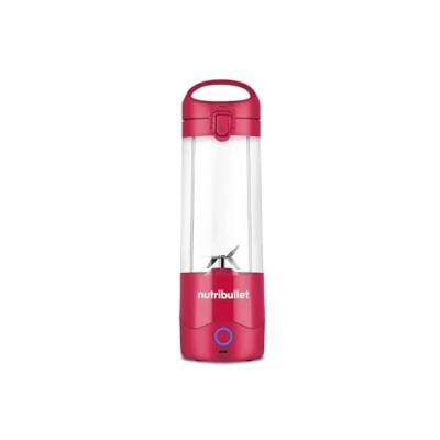 Image of nutribullet Portable Blender in Magenta Powerful Extractor Blade, 475ml Cup, To Go Lid, USB C Charging Cable &amp; User Guide Delivers 15+ Blending Cycles Healthy Shakes On The Move