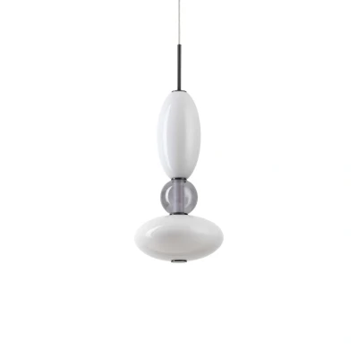 Image of Lumiere Integrated LED Slim Pendant Ceiling Light Black 3050Lm 3000K