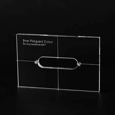 Image of Musiclily Pro CNC Accurate Acrylic Single Coil Pickup Routing Template for Standard Strat Guitar Pickguard