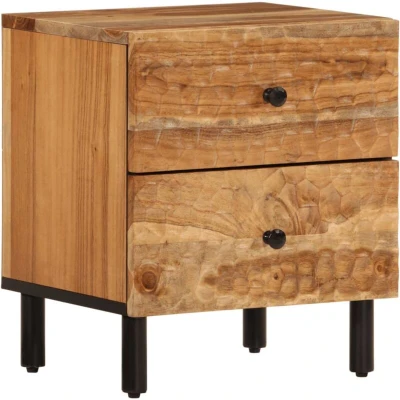 Image of vidaXL Bedside Cabinet 40x33x46 cm Solid Wood Acacia
