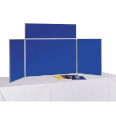 Image of Tabletop 3 Panel (+Header) Folding Exhibition Display Boards Small with Carry Bag