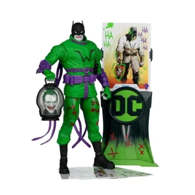 Image of McFarlane DC Multiverse Batman (Jokerized) (Last Knight on Earth) Gold Label 7in Action Figure Toys