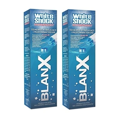 Image of [2 Pack] BlanX White Shock &amp; Protect 50 ml Toothpaste with LED
