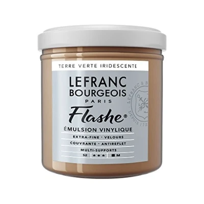 Image of Lefranc Bourgeois Emulsion, Acrylic, Vinyl Paint, Green Earth Iridescent, 1 stück (1er Pack)