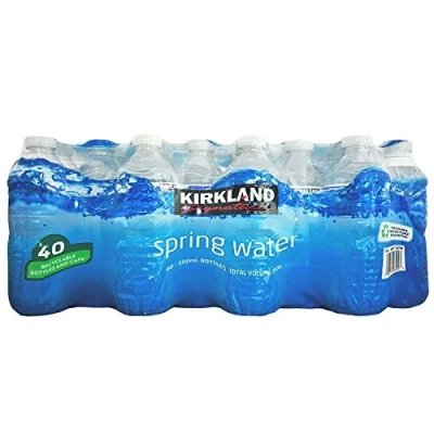 Image of Kirkland Signature Spring Water 500 ml, 40 Bottles