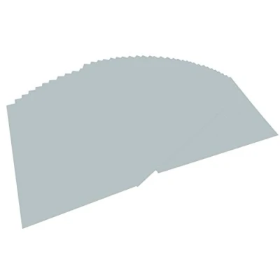 Image of folia 614/50 60 Photo Card DIN A4, 300 g/m², 50 Sheets, Matte Silver, for Crafts and Creative Design of Cards, Window Pictures Scrapbooking