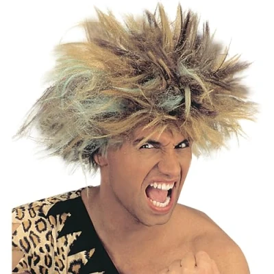 Image of Mens Caveman Wig for Hair Accessory Fancy Dress