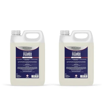 Image of McKLords Heavy Duty Cleaner and Degreaser, 10 Litre (2x5 Litre) Clear