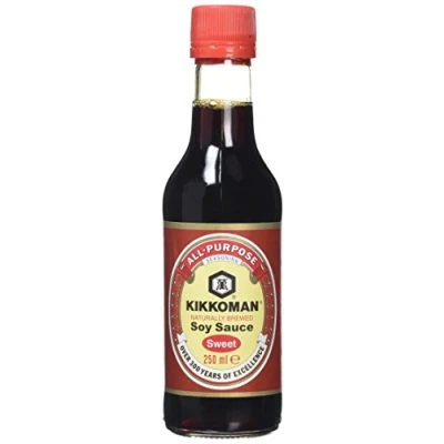 Image of Kikkoman Sweet Soy Sauce, 250ml (Pack of 6), Naturally Brewed