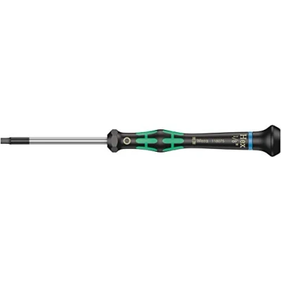Image of Wera 05118075001 1/8 x 60 mm 2054 Screwdriver for Hexagon Socket Silver
