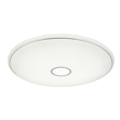 Image of Connor 79cm Flush Ceiling Light White LED Dimmable 2700 6500K Remote Control Timer