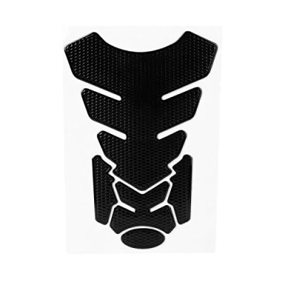 Image of Motorcycle Tank Protector, Gas Protector Pad, Motorbike Pads, 3D Oil Fuel Sticker Pad Decoration(Black)