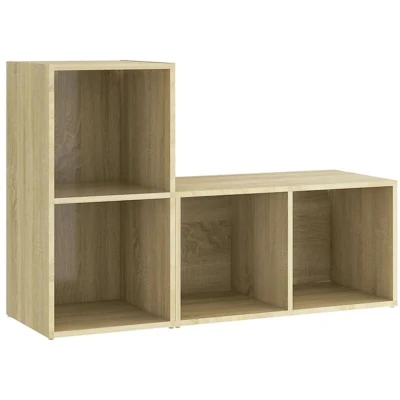 Image of vidaXL TV Cabinets 2 pcs Sonoma Oak 72x35x36.5 cm Engineered Wood