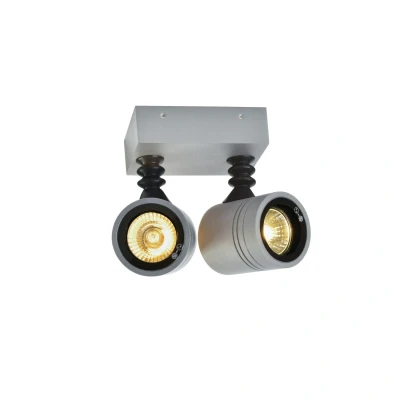 Image of SLV Myra outdoor wall lamp, 2 bulb, grey