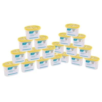 Image of Ashley Dehumidifier 500ml Pack of 20 Vanilla Interior Condensation Moisture Remover Mildew Absorber for Damp, Mould, Kitchen, Caravan, Car, Home, Bedroom, Wardrobe, Garage, Bathroom, Basement