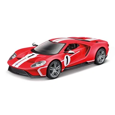 Image of Bburago B18 41163 Heritage COLLECTION 2018 Ford GT Race Die cast car, Red