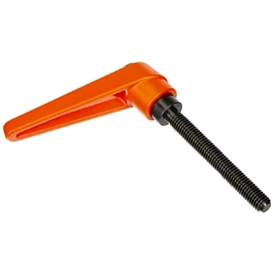 Image of HALDER 24400.0391 Adjustable Clamping levers, Orange, d1=18 mm / d2=M8 l1=63