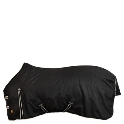 Image of BR Outdoor blanket Classic 1200D 340gr. Black Back length: 145 cm &amp; Bottom 195