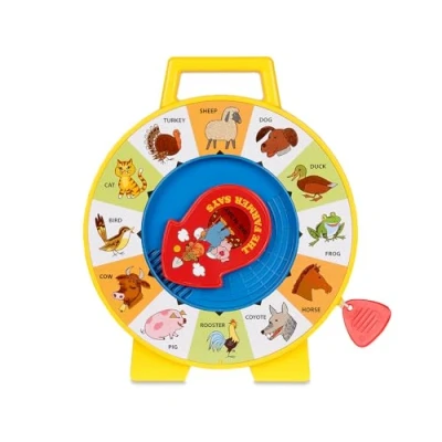 Image of Fisher Price Classics See &#039;n Say Farmer Says Educational and Interactive Toy, Sounds Learning Games, Retro Style Packaging, Suitable for Boys Girls Ages 18 Months+ Basic Fun 2070
