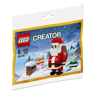Image of LEGO Creator 30478 Jolly Santa Christmas Polybagged 74 Piece Set 4 Sets