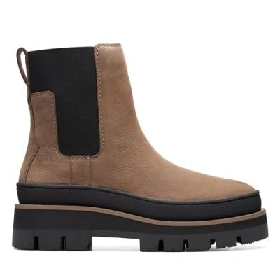 Image of Clarks Orianna 2 Top Nubuck Boots In Standard Fit Size 6
