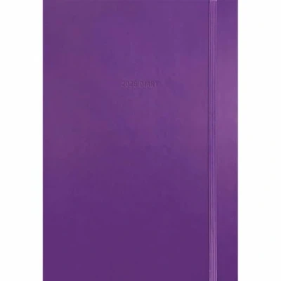 Image of Carousel Calendars Fashion Diary Purple Soft Touch A5 2025 (PFP)