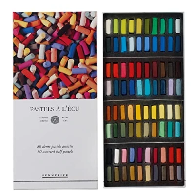 Image of Sennelier Pastels Soft Half ST PKG, 80 Count (Pack of 1)