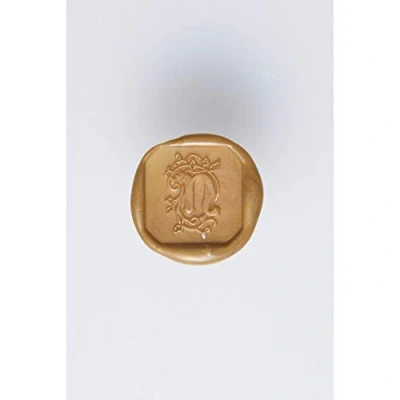 Image of Herbin 40014T Square seal with varnished wooden handle, illuminated letter N