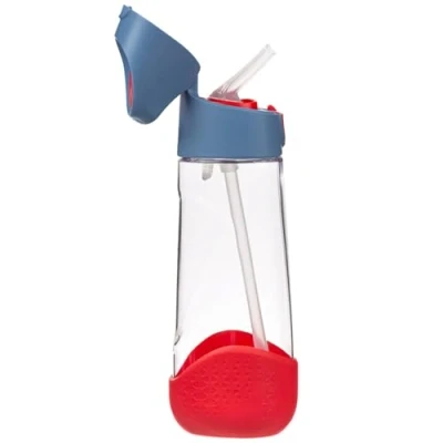 Image of b.box TritanTM Drink &amp; Water Bottle Easy Grip and Leakproof Lid Cool Modern Child Friendly Design, Best for After Sippy Cup 600ml/20