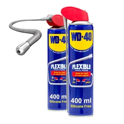 Image of WD 40 Multi Use Flexible, For Home, Automotive, Garage and Industrial Use, Muticolor, 400 ml Twin Pack