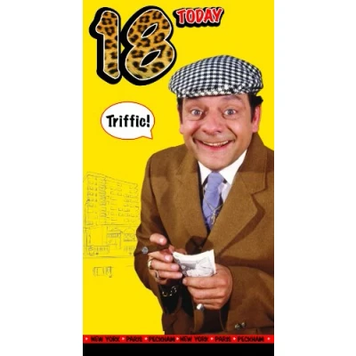 Image of Only Fools and Horses OF005 Age 18 Birthday Card Multi Colour