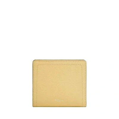 Image of Fossil Women&#039;s Logan Bi Fold Wallet, Yellow, Small