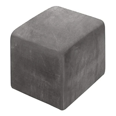 Image of XGANGM Square Footstool Cover Slipcover Stretch Velvet Pouffe Small Ottoman Stool 45x45/50x50cm Storage Protector Washable,A,40x40cm
