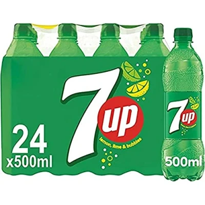Image of 7UP Lemon &amp; Lime Flavoured Fizzy Drink 24 x 500ml
